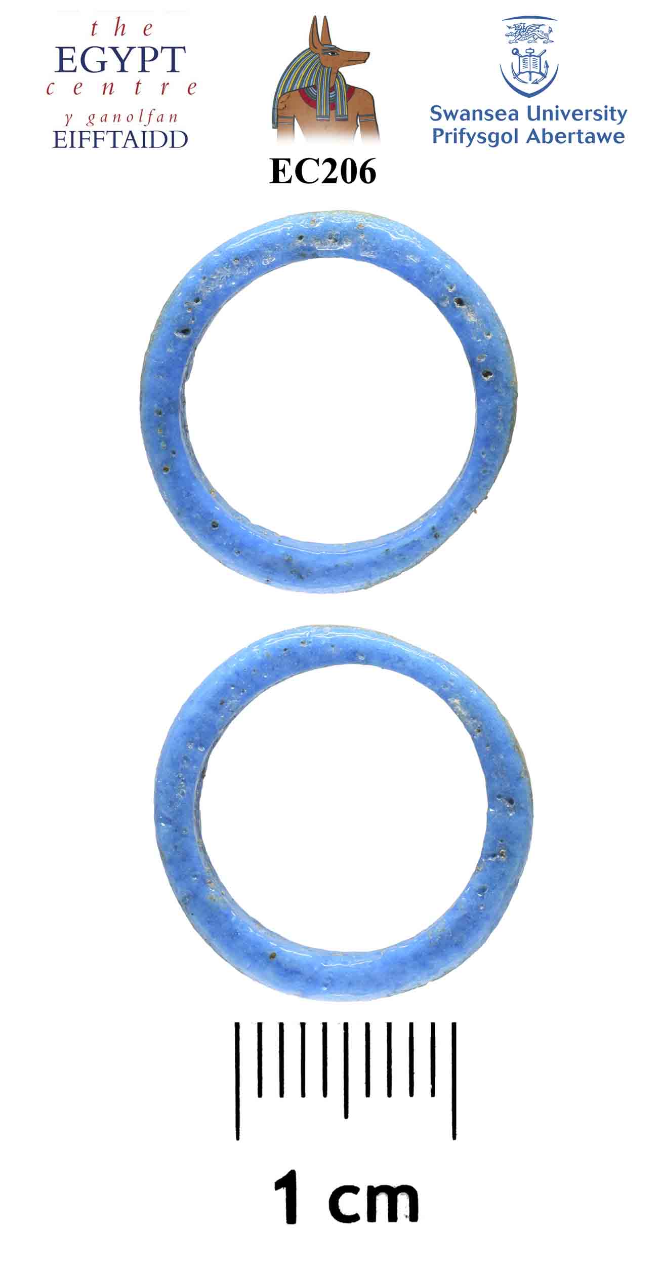 Image for: Blue faience finger ring